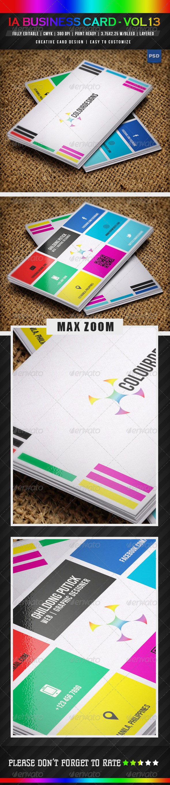 IntenseArtisan BUSINESS CARD VOL.13 - Business Cards Print Templates