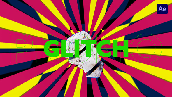 3D Glitch Titles Titles template preview