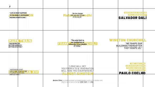 Quotes Titles 2.0  AE Titles template preview