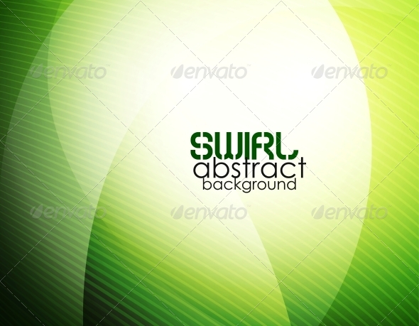 Abstract Green Waves - Backgrounds Decorative