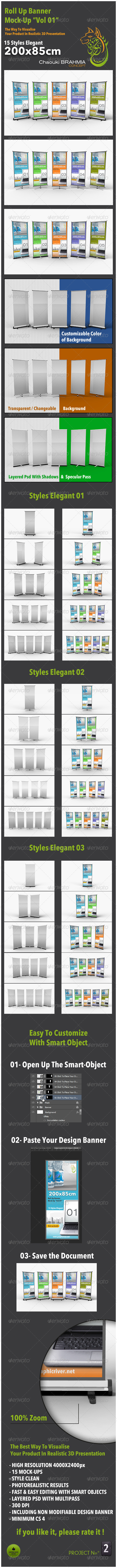 Roll Up Banner Mock-up "Vol 01" - Signage Print