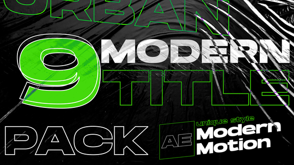 Modern Titles | AE Titles template preview