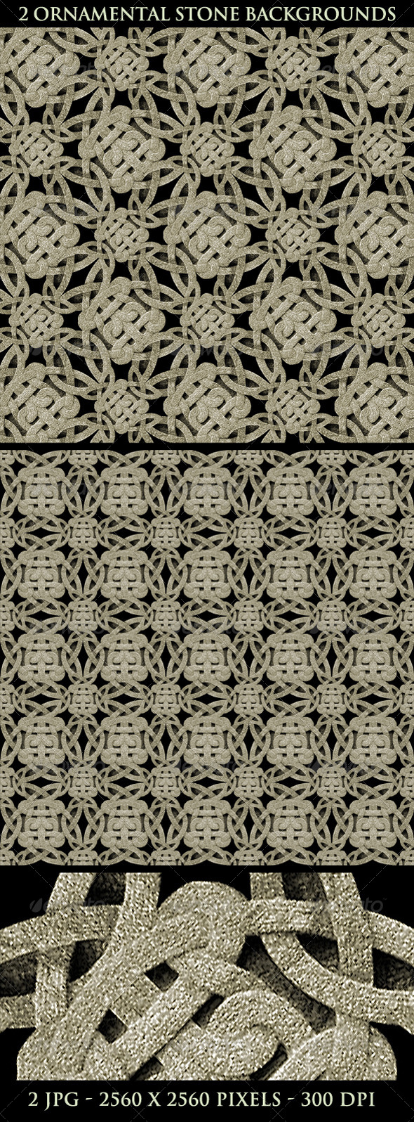 Ancient Ornamental Stone Background Pattern - Patterns Backgrounds