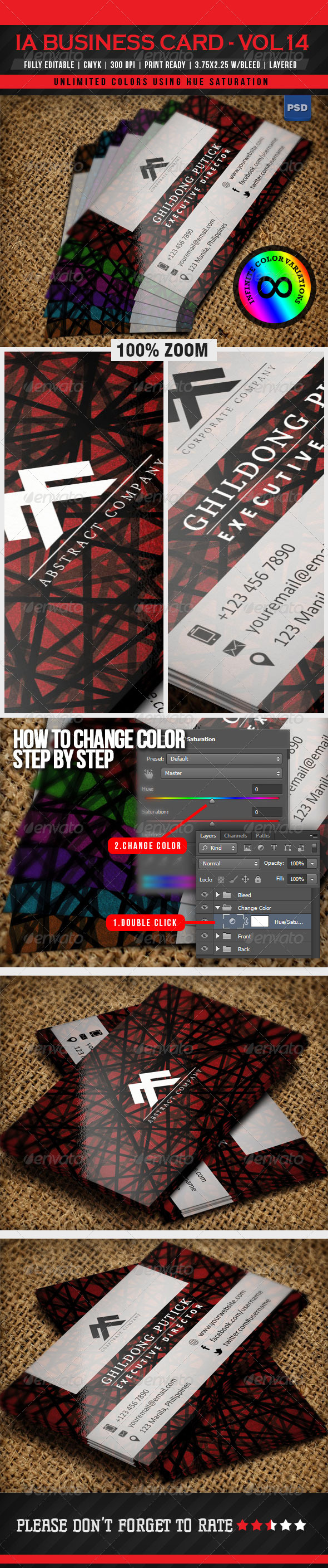 IntenseArtisan BUSINESS CARD VOL.14 - Business Cards Print Templates