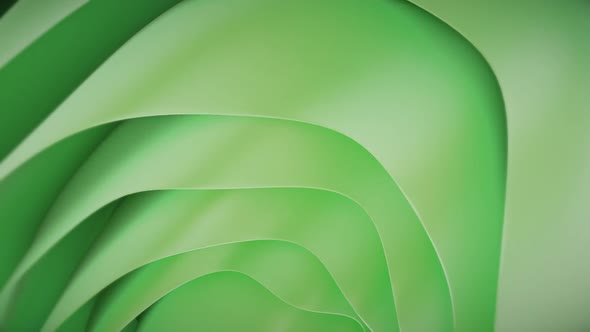 Abstract 3d Colorful Green Shapes Background