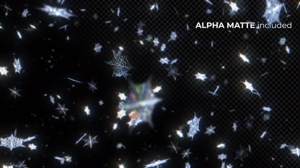 Snowflakes Crystals Alpha