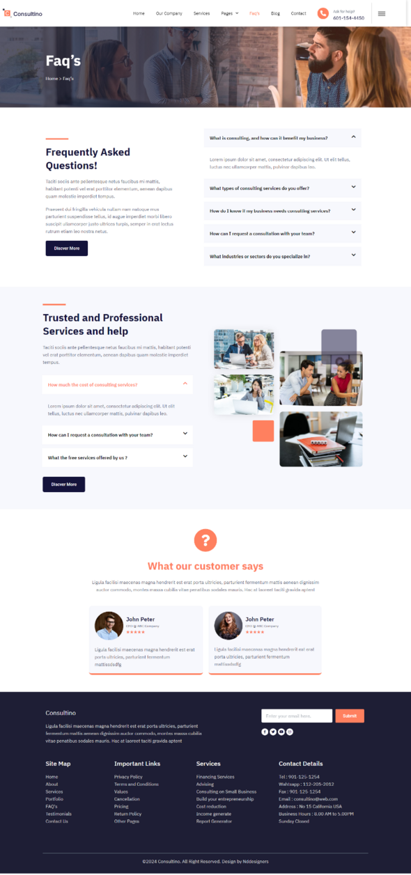 Consultino - Business Consulting Elementor Template Kit