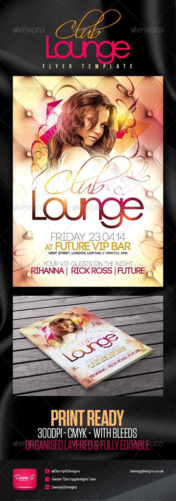 Club Lounge Flyer Template - Clubs & Parties Events