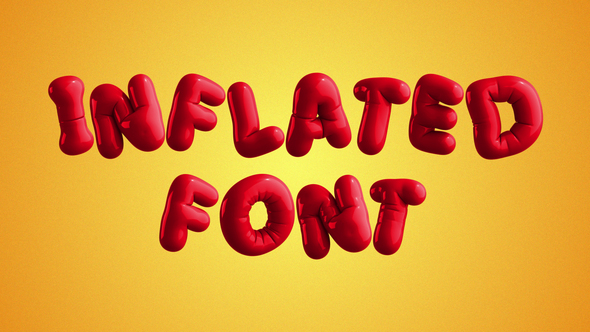Inflated Animated Font Titles template preview