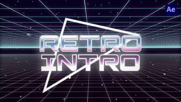 80s Retro Gaming Intro Title Titles template preview
