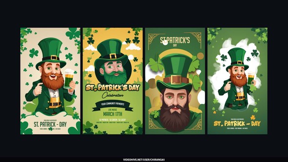 St Patrick Day Stories Openers template preview