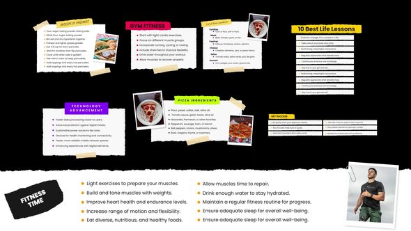Bullet Point Lower Third Elements template preview