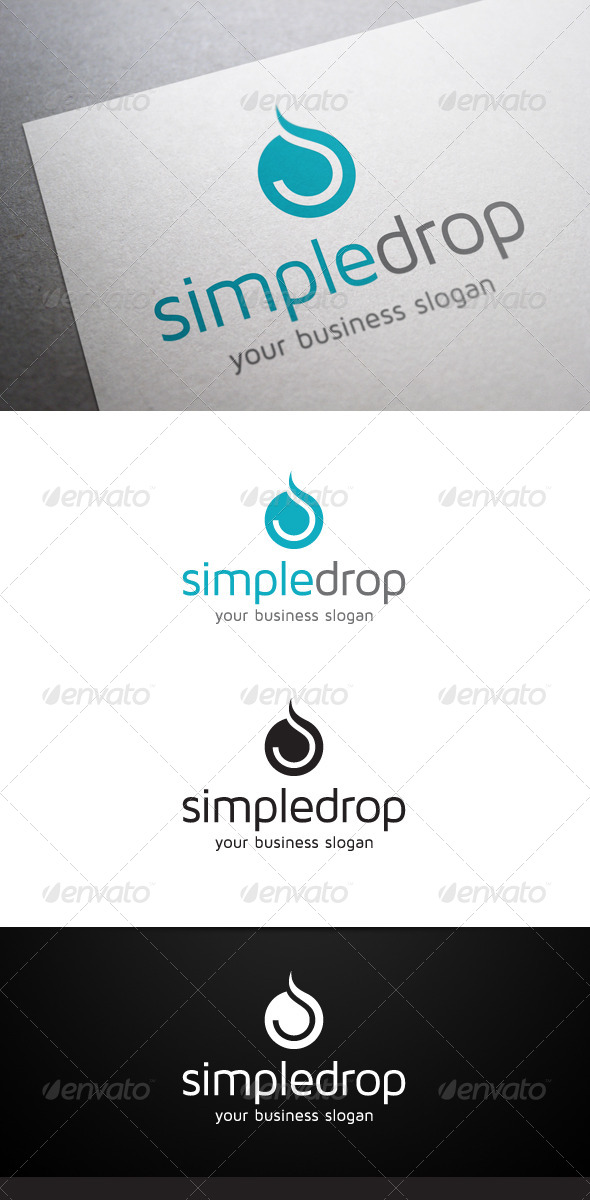 Simple Drop Logo - Nature Logo Templates