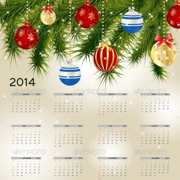 2014 New Year Calendar - New Year Seasons/Holidays