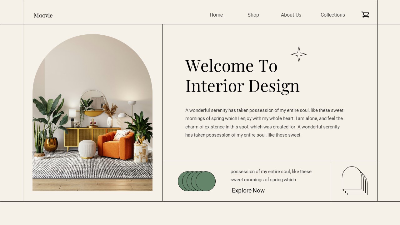 Moovle - Interior Design PowerPoint Template, Presentation Templates