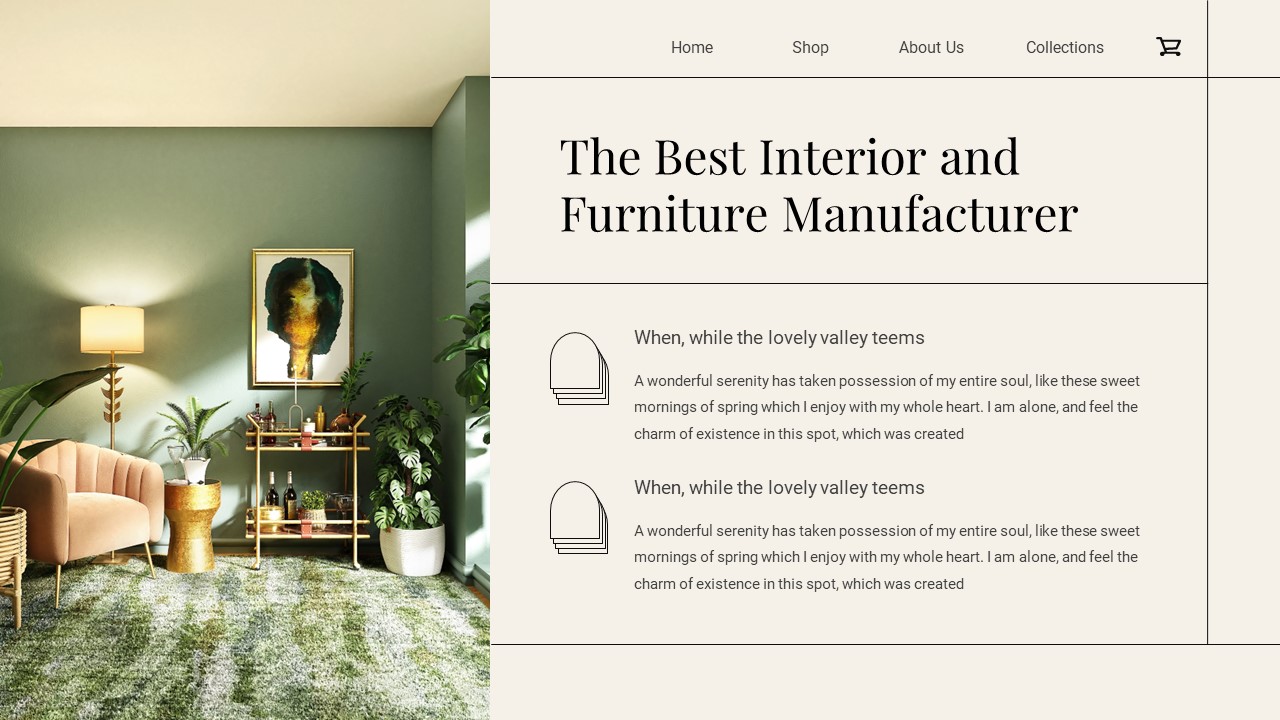 Moovle - Interior Design PowerPoint Template, Presentation Templates