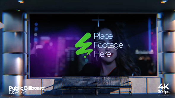Public Space Billboard Display Video Displays template preview