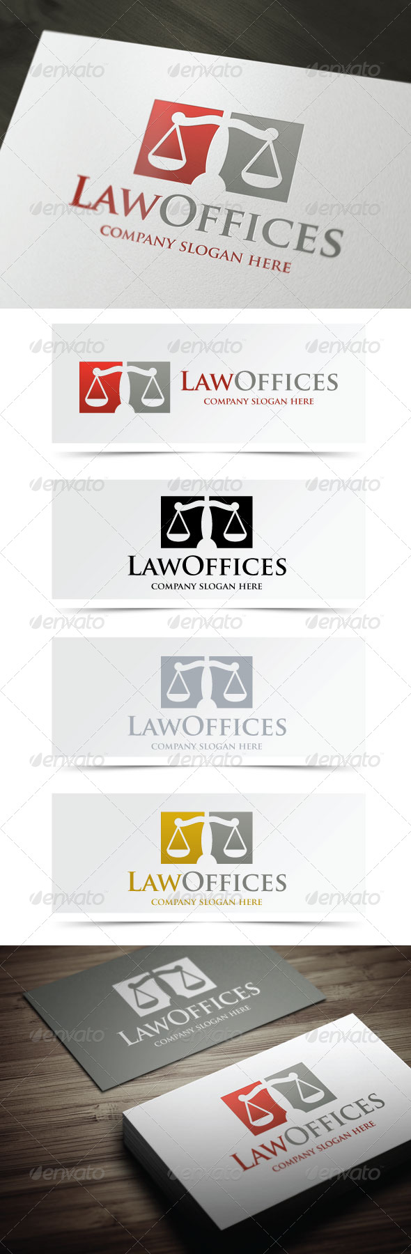 Law Offices - Objects Logo Templates