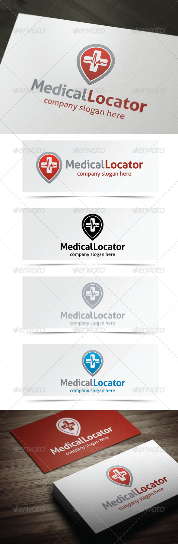 Medical Locator - Symbols Logo Templates