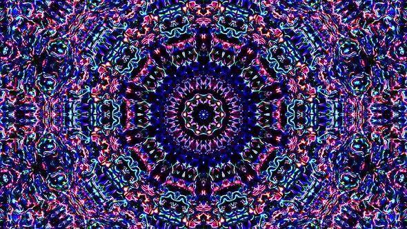 Bright abstract light governing full color, kaleidoscope