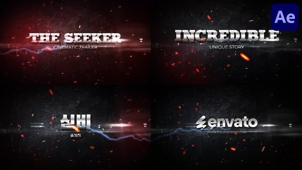 The Seeker Cinematic Trailer | After Effects Openers template preview