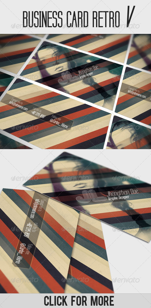 Business Card - Retro V