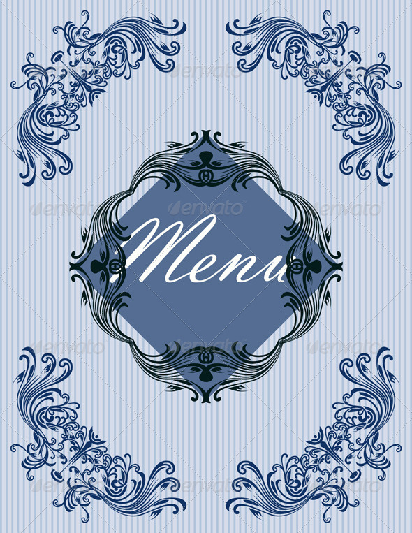 Vintage Menu Cover Design