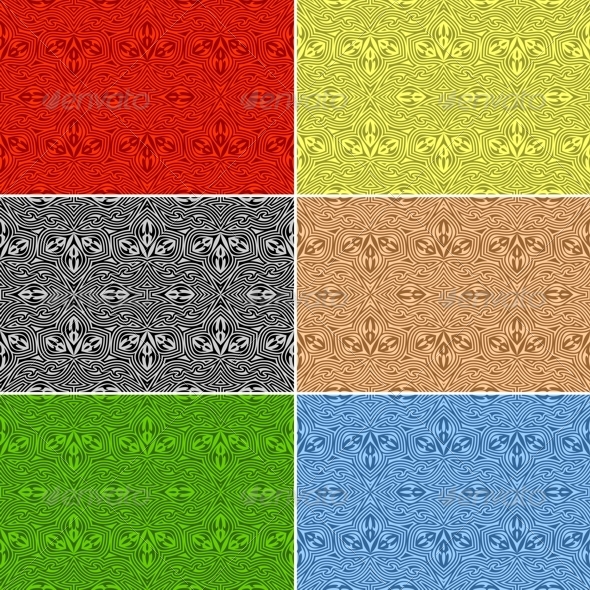 Seamless Patterns. Set - Patterns Decorative