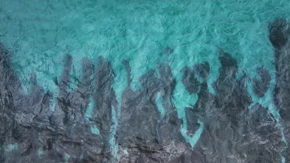Sea Texture  Filmed on a Drone in the Sunset alt