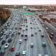 Los Angeles Freeway Traffic Sunset Aerial 4K - VideoHive Item for Sale