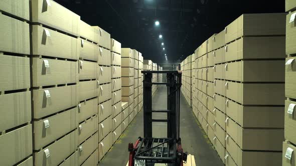 MDF and Chipboard Warehouse at a Woodworking Plant