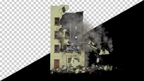 Part Of An Apartment Collapsing