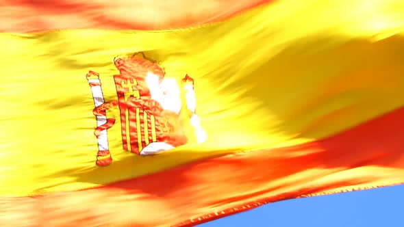 Spain Flag Close
