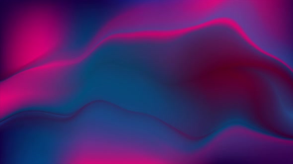 Blue And Purple Neon Smooth Liquid Waves