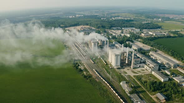 Dolomite Processing Plant Pollute the Atmosphere, Emission to Atmosphere From Industrial Pipes