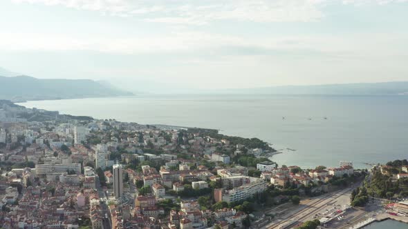 Aerial View Split Croatia alt