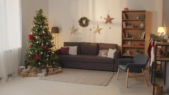 Living Room with Christmas Tree alt