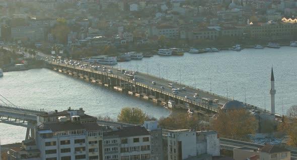 Halic Bridge view from Galata Tower