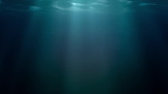 Abstract Low Perspective Looped Sub Surface Underwater Abyss Background Plate
