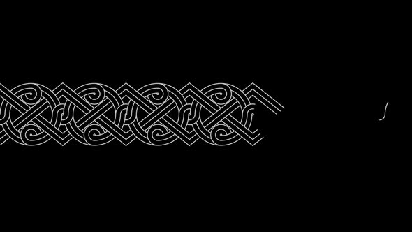 black and white ornament background animation alt