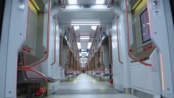 Empty Train Wagon Interior