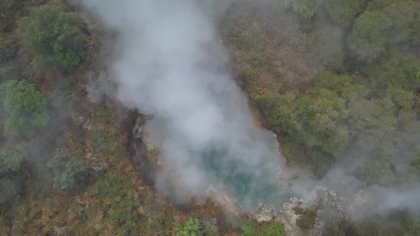 Aerial view of hot pool