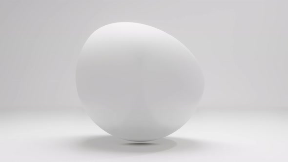 A cube contained by spinning spheres
