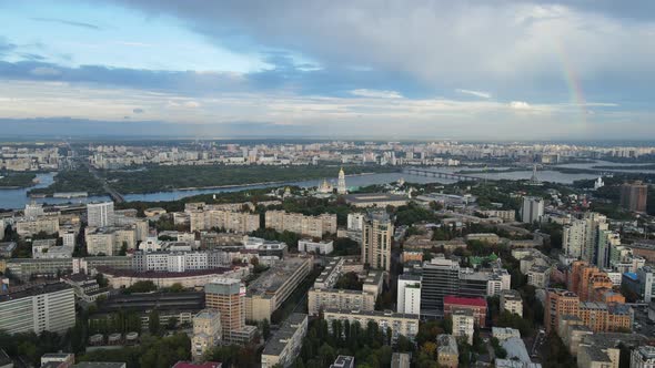 Aerial Shot The City Kyiv Sunset01 alt