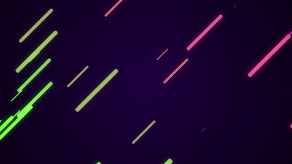 Colorful straight lines on purple background