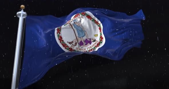 Flag of American State of Virginia alt