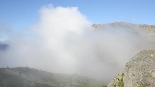 Misty Morning on Preikestolen