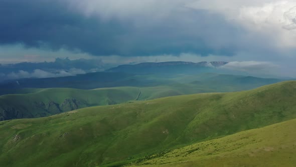 Summer Landscape in Caucasus Mountains