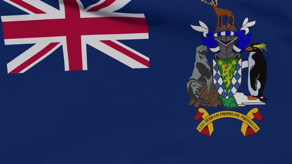 Flag South Georgia and the South Sandwich Islands Patriotism National Freedom Seamless Loop alt