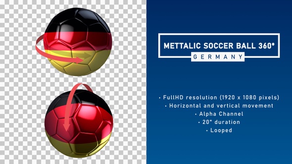 Metallic Soccer Ball 360º - Germany